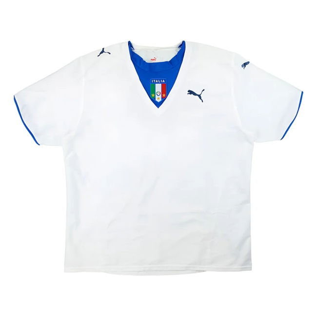2006-2007 Italy Away Shirt (White) (Your Name)