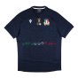 2022-2023 Italy Rugby Warm Up Training Shirt (Navy) (Your Name)