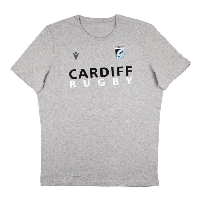 2022-2023 Cardiff Blues Leisure Cotton Tee (Grey)
