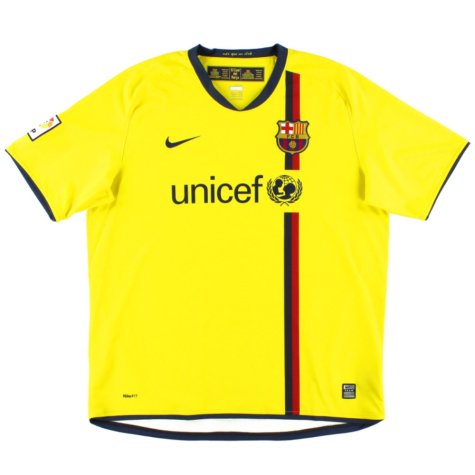 2008-2009 Barcelona Away Shirt (Kids) (RONALDINHO 10)