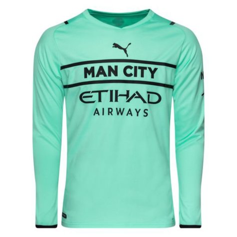 2021-2022 Manchester City Third LS Goalkeeper Shirt (Your Name)
