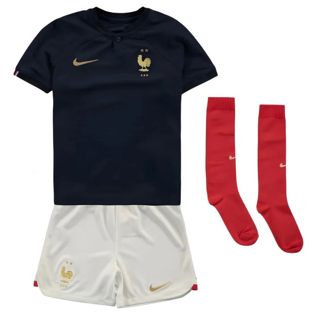 2022-2023 France Home Little Boys Mini Kit (Your Name)