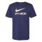 2022-2023 France Swoosh Tee (Navy) (Tchouameni 8)