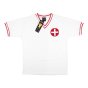 Switzerland 1970s Retro Football Shirt (White) (Your Name)