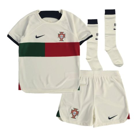 2022-2023 Portugal Away Little Boys Mini Kit (R Neves 18)