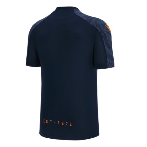 2022-2023 Edinburgh Rugby Staff Poly Dry Gym Shirt (Navy) (Your Name)