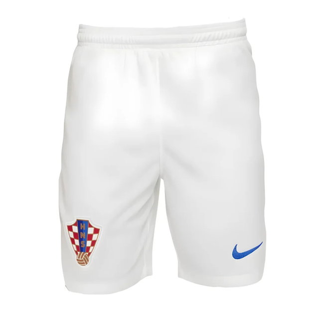 2022-2023 Croatia Home Shorts (White) - Kids