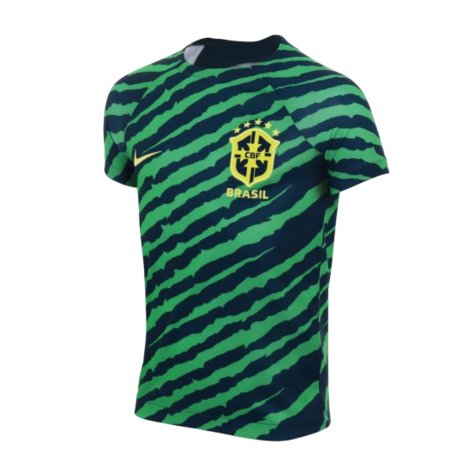 2022-2023 Brazil Dri-Fit Pre-Match Shirt (Kids) (G Jesus 18)