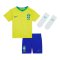 2022-2023 Brazil Home Infants Baby Kit (Alex Sandro 6)
