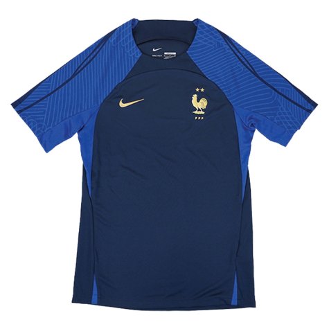 2022-2023 France Strike Dri-Fit Training Shirt (Navy) (Benzema 19)
