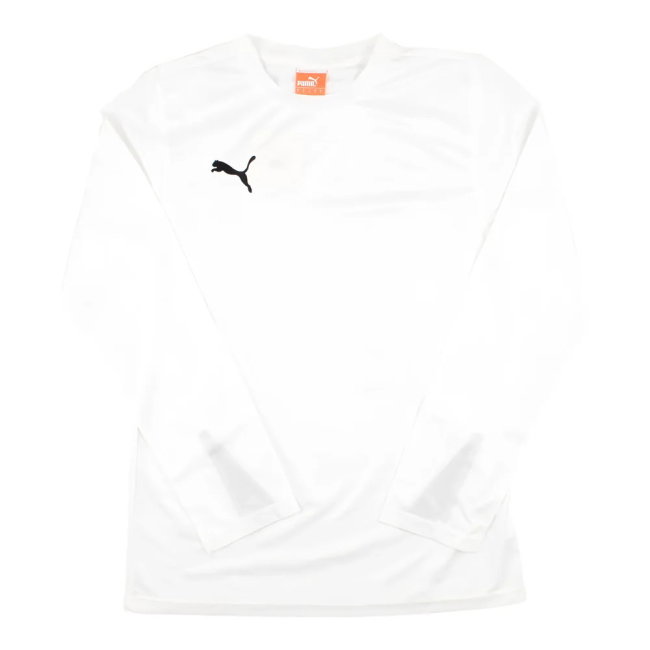 Puma Team Long Sleeve Football Shirt (White)