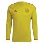 2022-2023 Spain Home Goalkeeper Shirt (Yellow) (Casillas 1)