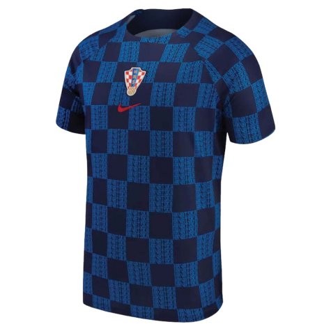 2022-2023 Croatia Pre-Match Training Shirt (Navy) (Kramaric 9)