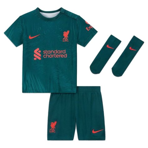 2022-2023 Liverpool Third Little Boys Mini Kit (Your Name)