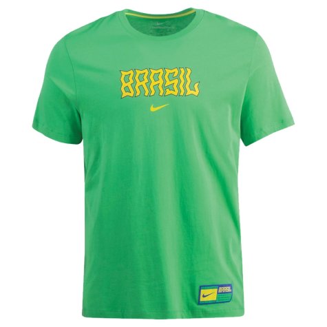 2022-2023 Brazil Swoosh Tee (Green) (Alex Sandro 6)