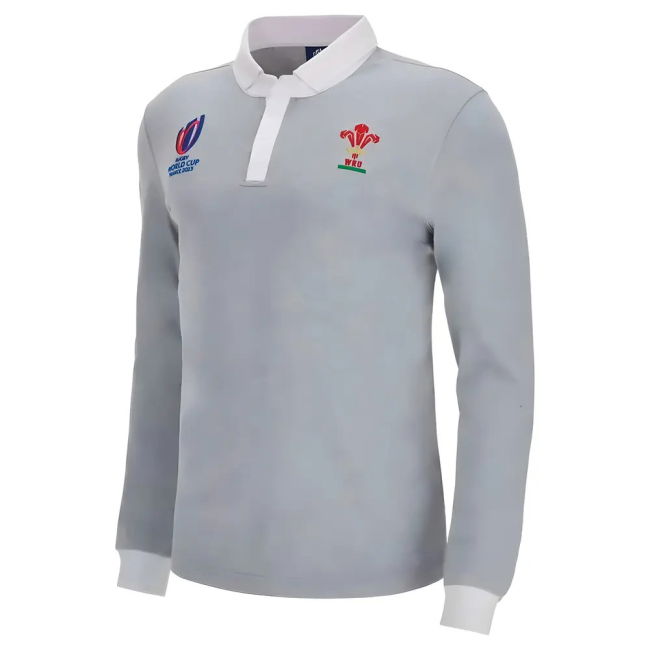 Wales RWC 2023 Rugby World Cup Rugby Jersey (Grey)