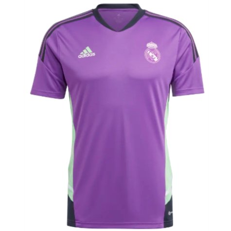 2022-2023 Real Madrid Condivo Training Jersey (Purple) (BENZEMA 9)