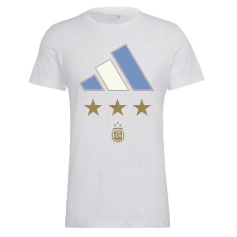 2022 Argentina World Cup Winners Tee (White) (PAREDES 5)