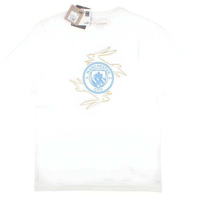 2022-2023 Man City Chinese New Year Back Graphic Tee (White)