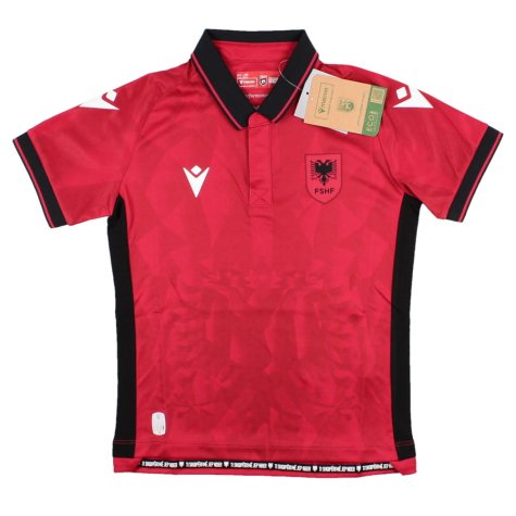 2023-2024 Albania Home Authentic Shirt (Kids) (Hysaj 4)