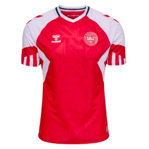 2023-2024 Denmark Home Shirt (M LAUDRUP 10)
