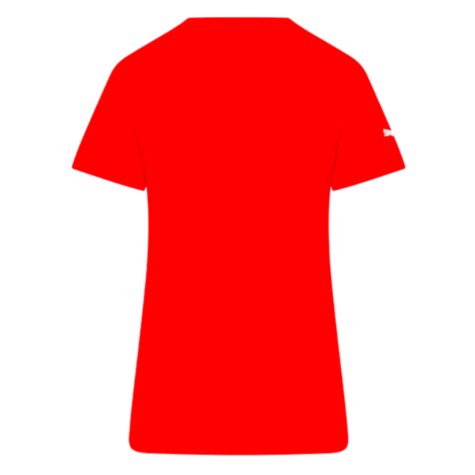2023 Ferrari Fanwear Big Shield Tee (Red) - Ladies
