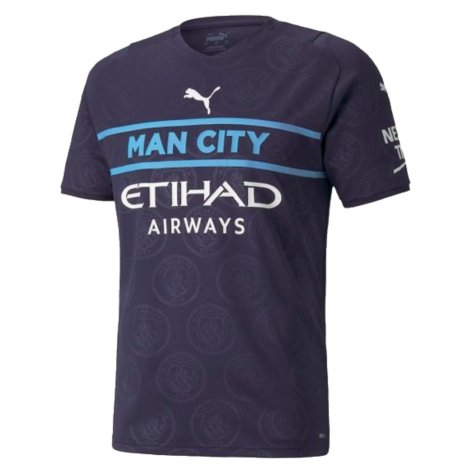 2021-2022 Man City Third Player Issue Shirt (WRIGHT PHILLIPS 29)