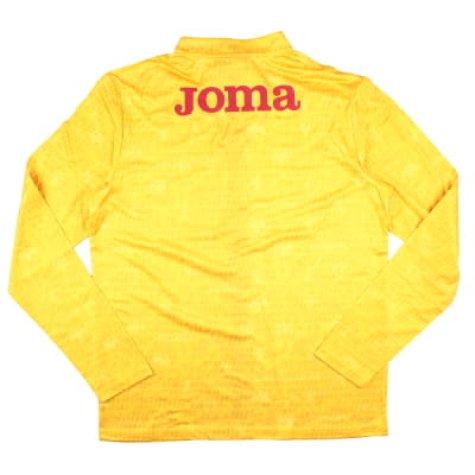 2023-2024 Romania Pre-Match Full Zip Sweatshirt (Yellow)