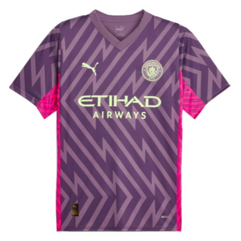 2023-2024 Man City Goalkeeper Shirt (Purple Charcoal) (Your Name)