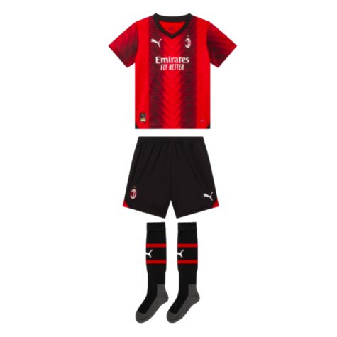 2023-2024 AC Milan Home Mini Kit (Pulisic 11)