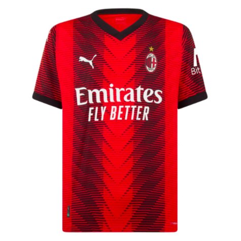 2023-2024 AC Milan Home Authentic Shirt (Theo 19)