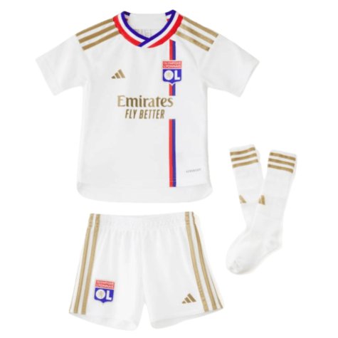 2023-2024 Olympique Lyon Home Mini Kit (Your Name)