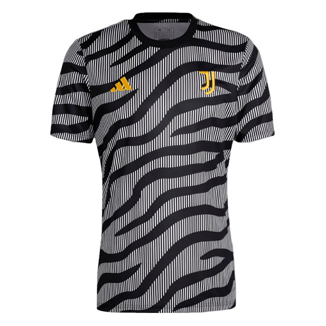 2023-2024 Juventus Pre-Match Shirt (Black) (CUADRADO 11)
