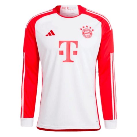 2023-2024 Bayern Munich Long Sleeve Home Shirt (De Ligt 4)