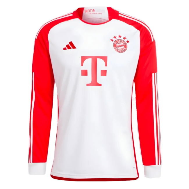 2023-2024 Bayern Munich Long Sleeve Home Shirt (Your Name)
