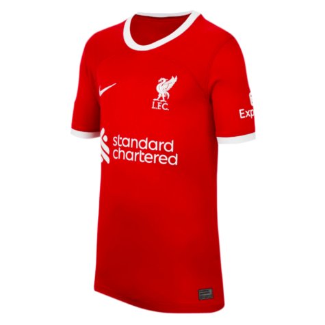 2023-2024 Liverpool Home Shirt (Kids) (Gravenberch 38)