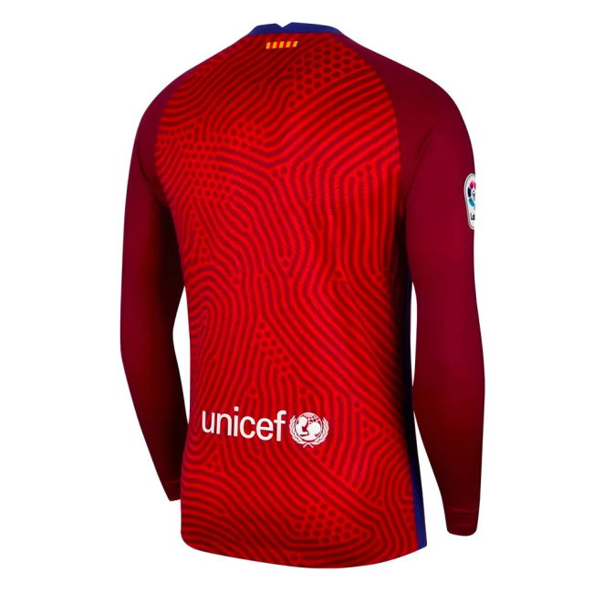 2020-2021 Barcelona Away Goalkeeper Shirt (Red) - Kids (Ter Stegen 1)