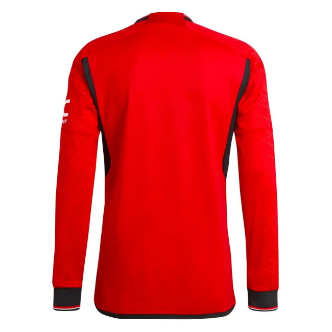 2023-2024 Man Utd Authentic Long Sleeve Home Shirt