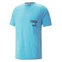 2023-2024 Man City Casuals Tee (Blue Wash) (DICKOV 10)