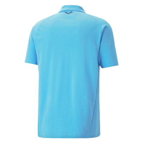 2023-2024 Man City Casuals Polo (Blue Wash)