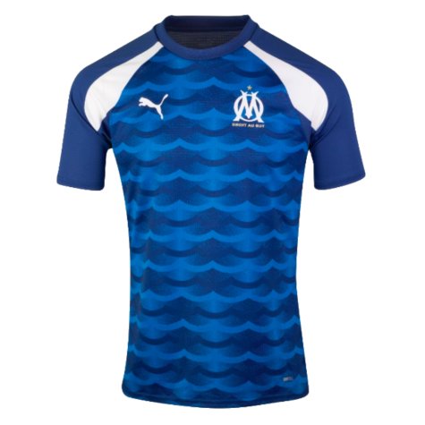 2023-2024 Marseille Pre-Match Jersey (Blue) (Guendouzi 6)