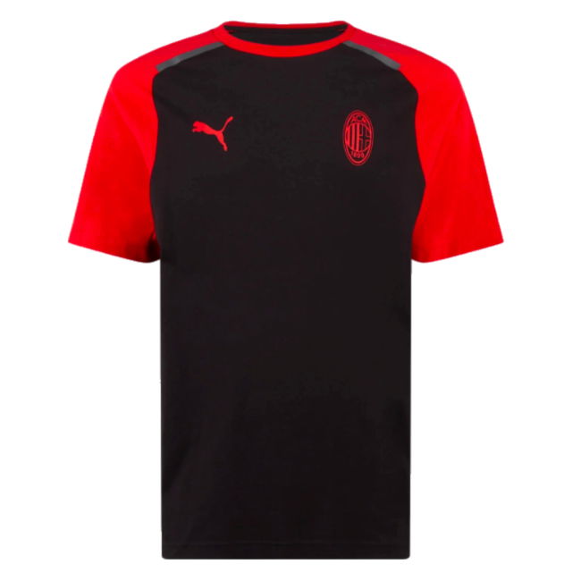 2023-2024 AC Milan Casuals Tee (Black) (Maldini 3)