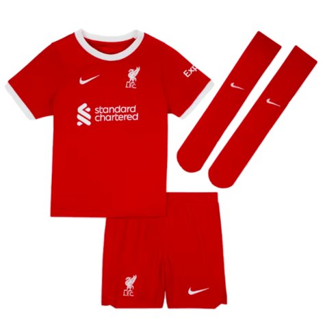 2023-2024 Liverpool Home Little Boys Mini Kit (Darwin 9)