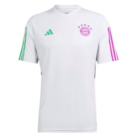 2023-2024 Bayern Munich Training Shirt (White) (Lewandowski 9)