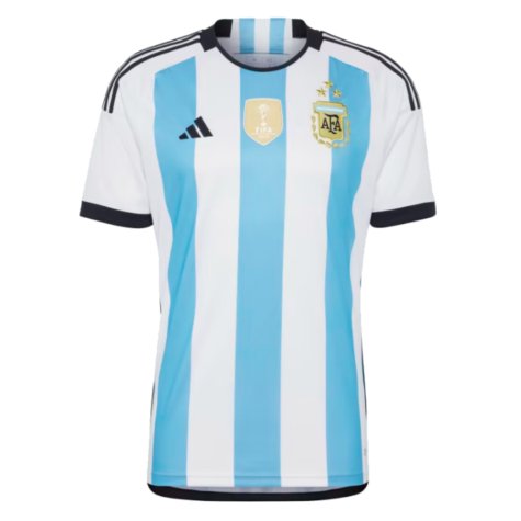 Argentina 2022 World Cup Winners Home Shirt (L MARTINEZ 22)