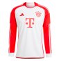 2023-2024 Bayern Munich Long Sleeve Home Shirt (Kids) (Choupo Moting 13)