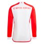 2023-2024 Bayern Munich Long Sleeve Home Shirt (Kids) (Kane 9)
