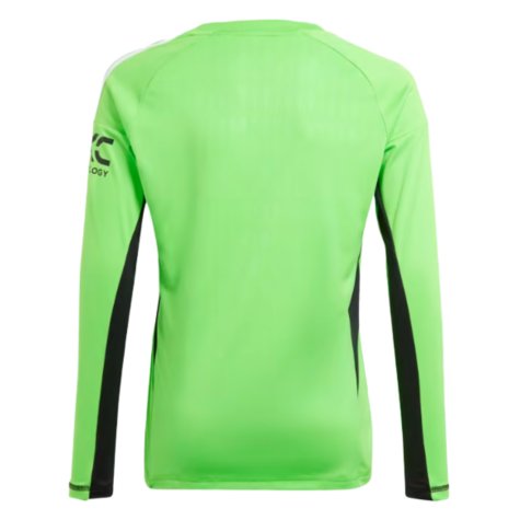 2023-2024 Man Utd Home Goalkeeper Shirt (Solar Green) - Kids (DE GEA 1)