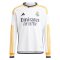 2023-2024 Real Madrid Long Sleeve Home Shirt (Kids) (Valverde 15)