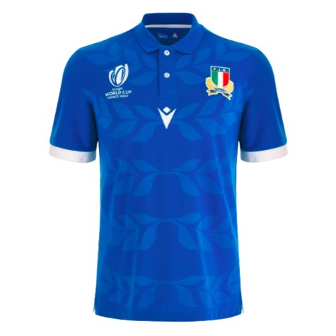 Italy RWC 2023 Home Cotton Rugby Shirt (Your Name)
